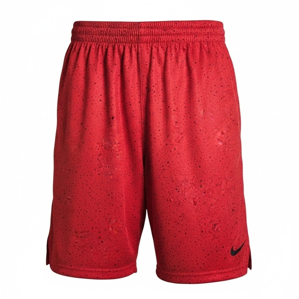 Nike 3Brand Russell Wilson Boys XL Red Speckle Basketball Shorts 9Q0240-U10 NEW